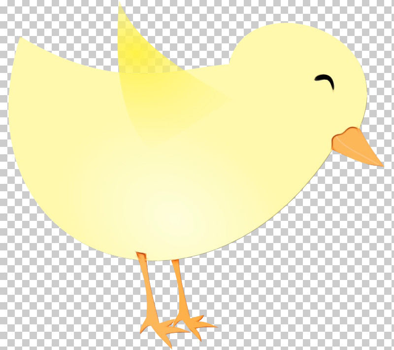 Bird Yellow Beak Chicken Water Bird PNG, Clipart, Beak, Bird, Chicken, Paint, Water Bird Free PNG Download