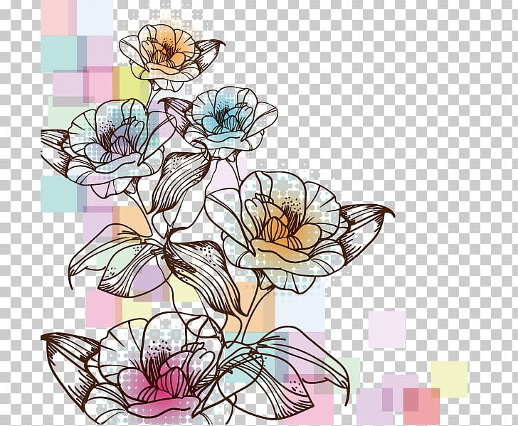 Painting Flower Drawing Euclidean PNG, Clipart, Artwork Vector, Color, Fictional Character, Flower Arranging, Flowers Free PNG Download