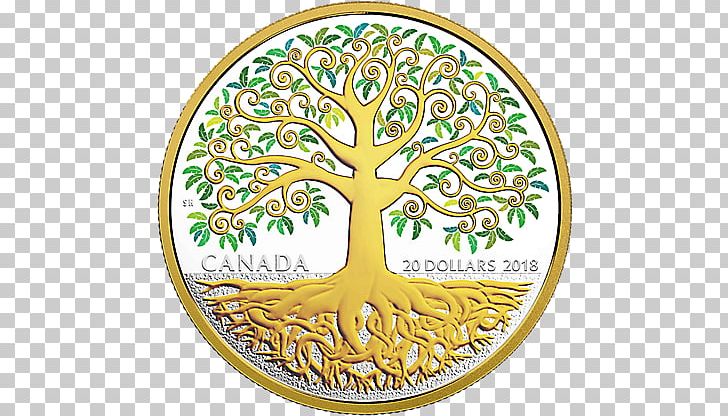 Tree Of Life Silver Coin PNG, Clipart, Area, Circle, Coin, Commemorative Coin, Gold Free PNG Download