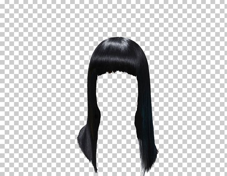 Wig Black Hair Long Hair Bangs PNG, Clipart, 2016, Avatan, Avatan Plus, Bangs, Black Free PNG Download