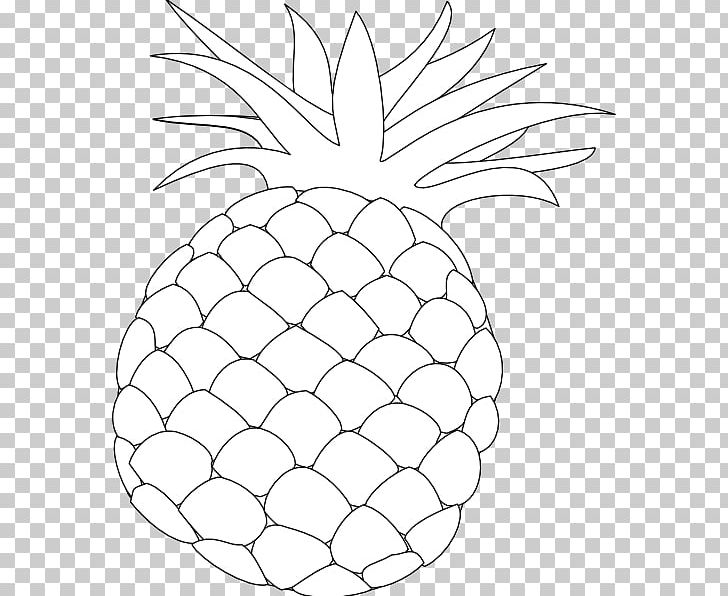 Pineapple Drawing PNG, Clipart, Ananas, Area, Artwork, Black And White, Circle Free PNG Download