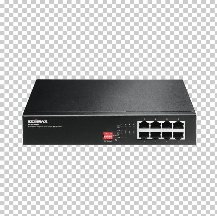 Power Over Ethernet Network Switch Gigabit Ethernet IEEE 802.3at PNG, Clipart, Audio Receiver, Computer Network, Edimax, Electronics, Electronics Accessory Free PNG Download