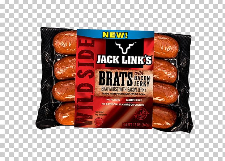 Bratwurst Jack Link's Beef Jerky Bacon Knackwurst PNG, Clipart,  Free PNG Download