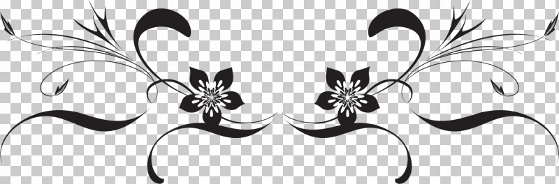 Flower Border Flower Background Floral Line PNG, Clipart, Blackandwhite, Body Jewelry, Butterfly, Ear, Earrings Free PNG Download