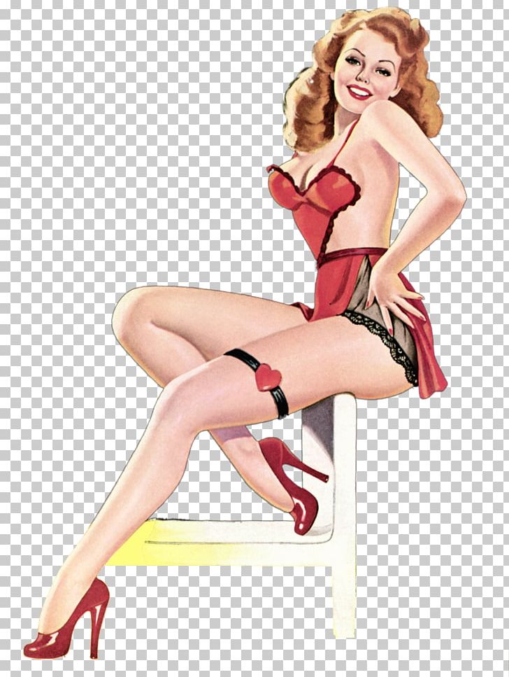 Pin-up Girl Retro Style Vintage Clothing PNG, Clipart, Art, Decal, Fashion Model, Footwear, Girl Free PNG Download