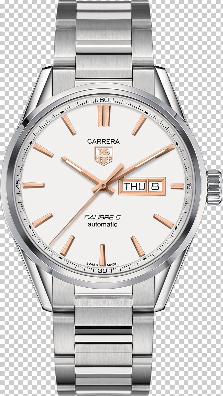 TAG Heuer Carrera Calibre 5 Day-Date Automatic Watch PNG, Clipart, Accessories, Automatic Watch, Brand, Chronograph, Metal Free PNG Download