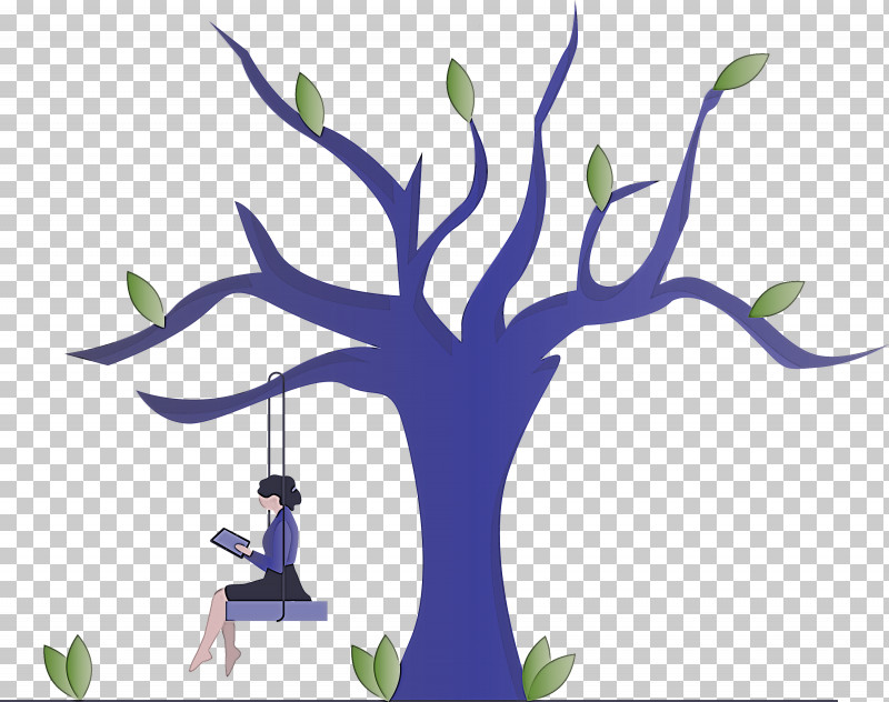 Tree Swing PNG, Clipart, Branch, Flower, Plant, Plant Stem, Purple Free PNG Download