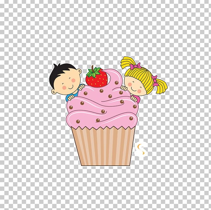Ice Cream Child Cupcake PNG, Clipart, Cake, Cartoon, Children, Cream Vector, Designer Free PNG Download