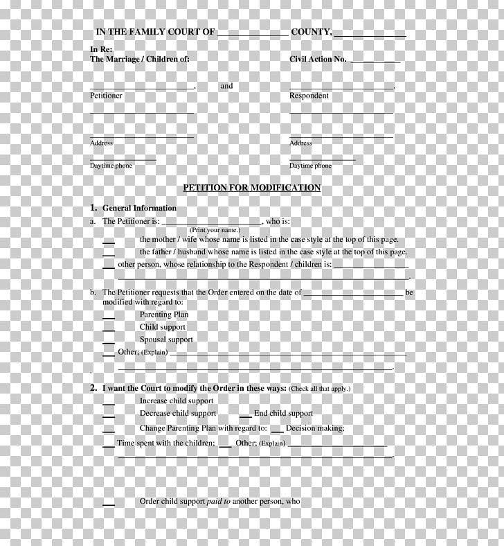 Document Paper Form Template Child Support PNG, Clipart, Abstract, Alimony, Area, Bill Of Sale, Child Free PNG Download