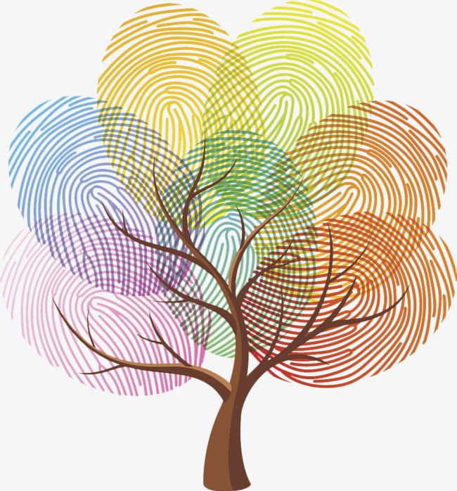 Color Fingerprint Tree PNG, Clipart, Color Clipart, Color Clipart, Finger, Fingerprint, Fingerprint Clipart Free PNG Download