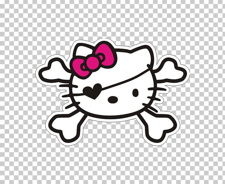 Hello Kitty Skull & Bones Sticker Decal PNG, Clipart, Amp, Bones