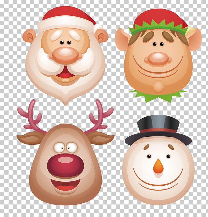 Rudolph The Red Nosed Reindeer Santa Claus Christmas Elf Png