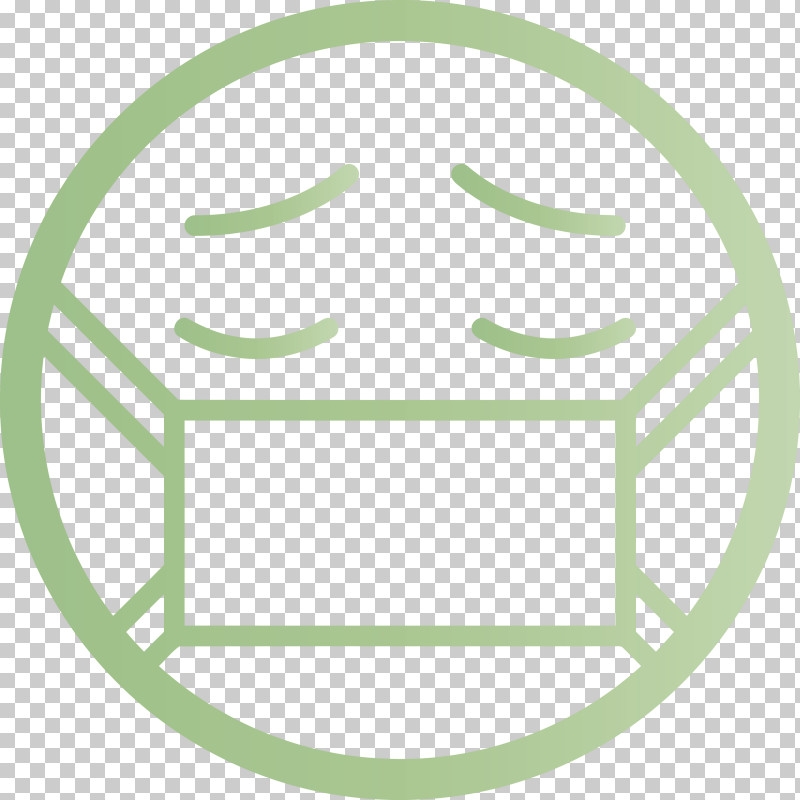 Emoji With Mask Corona Virus Disease PNG, Clipart, Circle, Corona Virus Disease, Emoji With Mask, Emoticon, Green Free PNG Download