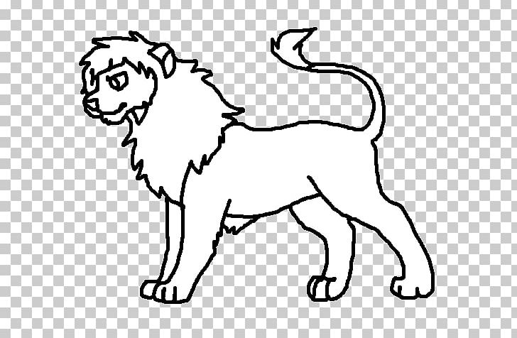 Lion Puppy Line Art Drawing PNG, Clipart, Area, Art, Big Cats, Black, Carnivoran Free PNG Download