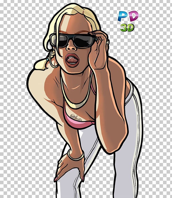 Grand Theft Auto: San Andreas Grand Theft Auto V San Andreas Multiplayer Grand Theft Auto III Grand Theft Auto: Vice City PNG, Clipart, Cartoon, Fictional Character, Girl, Glasses, Grand Theft Auto V Free PNG Download