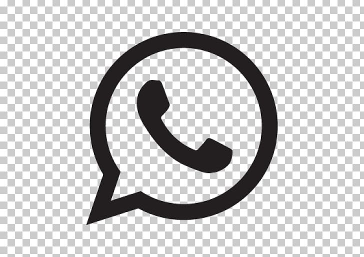black and white whatsapp logo