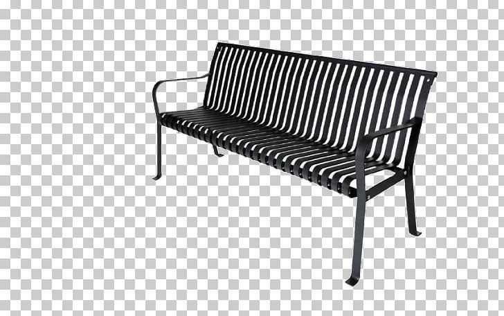 Bench Street Furniture Metal Steel PNG, Clipart, Angle, Armrest, Bench, Black And White, Furniture Free PNG Download