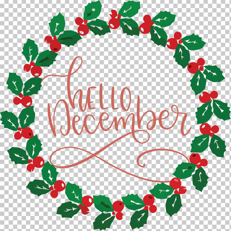 Hello December Winter PNG, Clipart, Advent Calendar, Bauble, Christmas And Holiday Season, Christmas Day, Christmas Decoration Free PNG Download