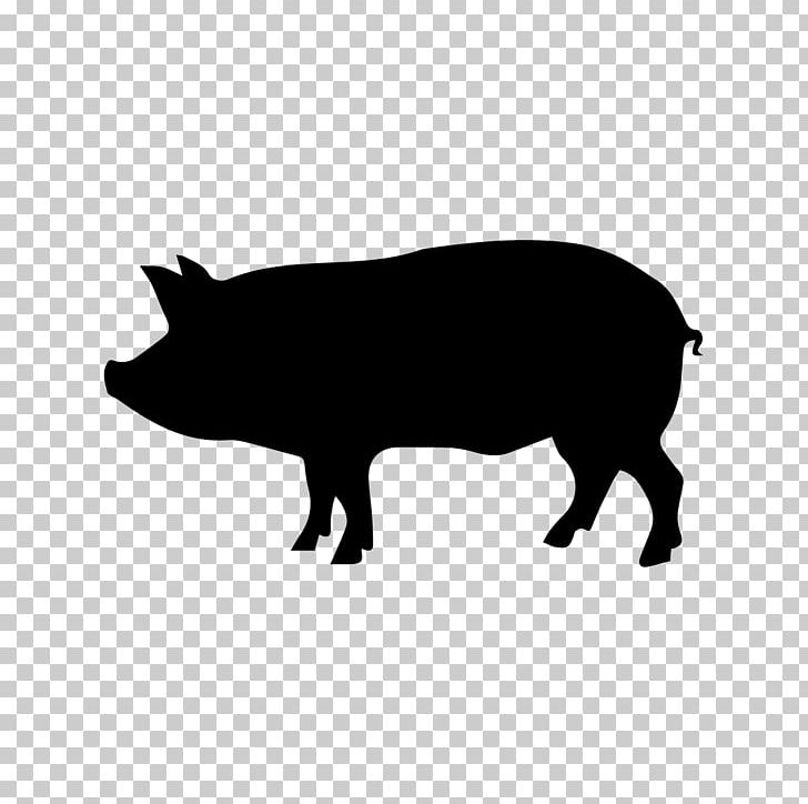 Pig Silhouette PNG, Clipart, Animals, Black, Black And White, Cattle Like Mammal, Computer Icons Free PNG Download