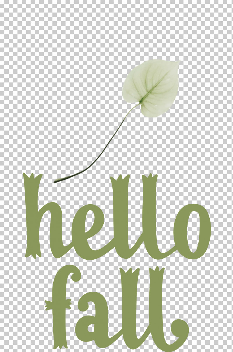 Hello Fall Fall Autumn PNG, Clipart, Autumn, Biology, Fall, Flower, Green Free PNG Download
