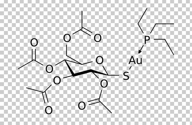 Auranofin Disease-modifying Antirheumatic Drug Sodium Aurothiomalate Aurothioglucose Gold PNG, Clipart, Angle, Area, Auranofin, Auto Part, Black And White Free PNG Download