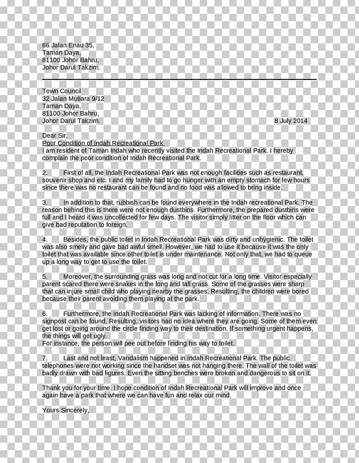 Document Business Letter Complaint Form Letter PNG, Clipart, Area, Business Letter, Carta Comercial, Complaint, Cover Letter Free PNG Download