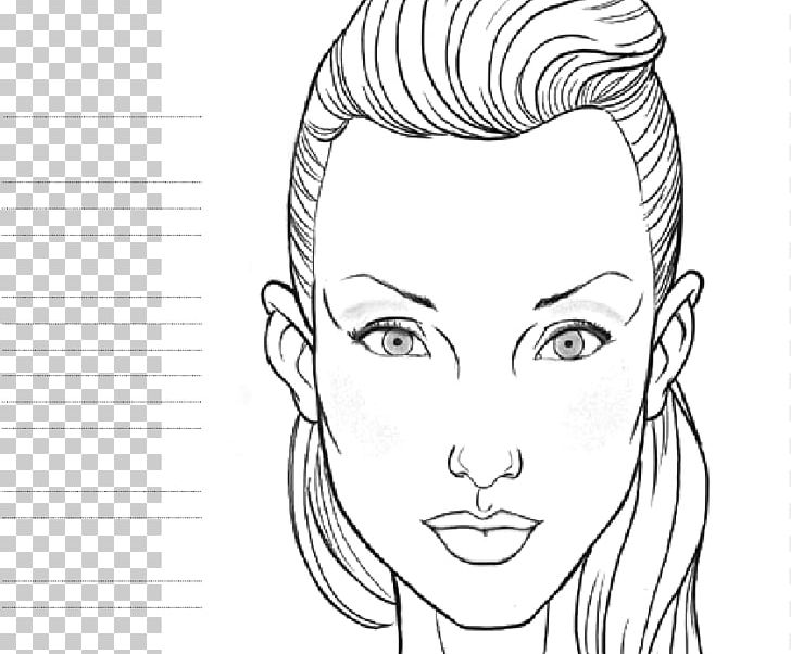 Face Chart Make-up Artist Cosmetics PNG, Clipart, Arm, Artwork, Beauty, Black And White, Cheek Free PNG Download