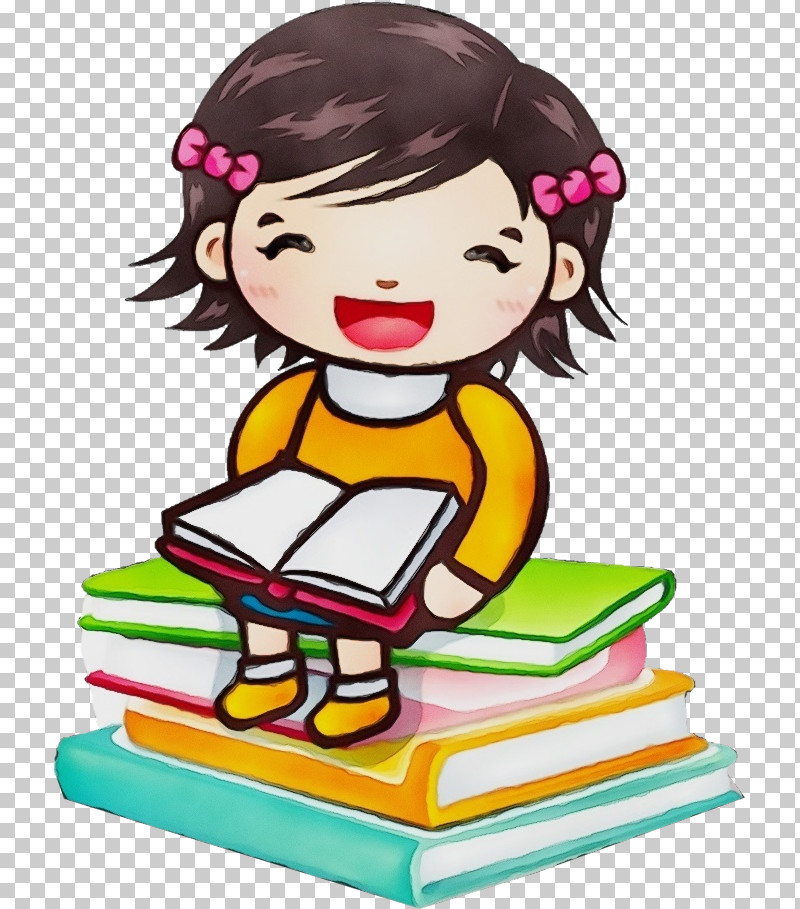 Cartoon Reading Cheek Child Play PNG, Clipart, Cartoon, Cheek, Child, Happy, Paint Free PNG Download