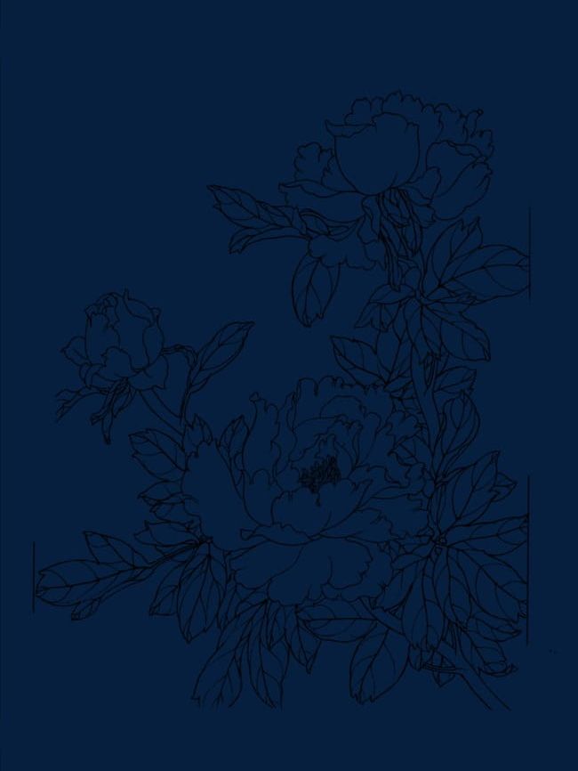 Peony Flower Line Drawing PNG, Clipart, Artwork, Chinese, Chinese Style, Drawing, Drawing Clipart Free PNG Download