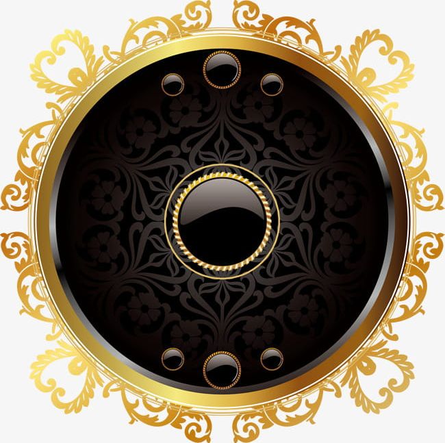 Golden Circle Sign PNG, Clipart, Circle, Circle Clipart, Decorative, Decorative Pattern, Dig Free PNG Download