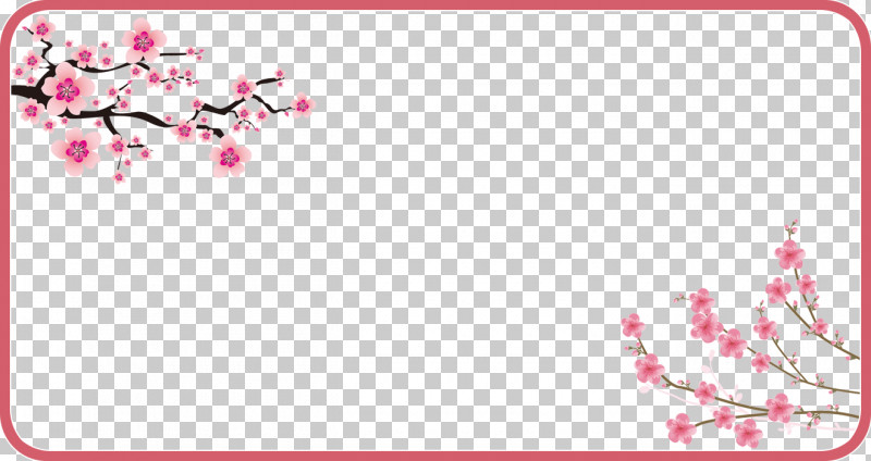 Cherry Flower Frame Sakura Frame Floral Frame PNG, Clipart, Blossom, Cherry Blossom, Cherry Flower Frame, Floral Frame, Flower Free PNG Download