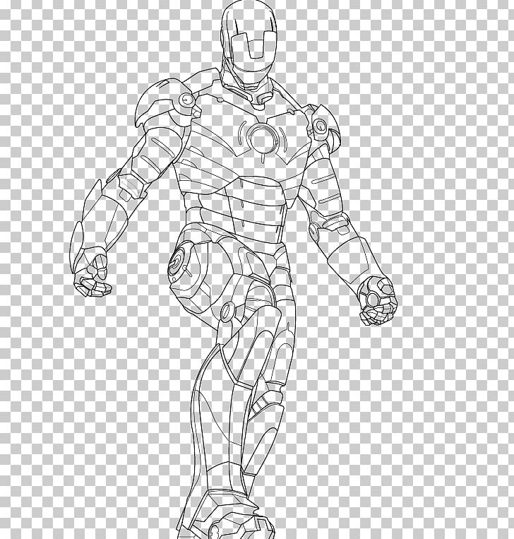 Iron Man Line Art Drawing Hulkbusters Sketch PNG, Clipart, Angle, Arm, Artwork, Avengers Age Of Ultron, Black And White Free PNG Download