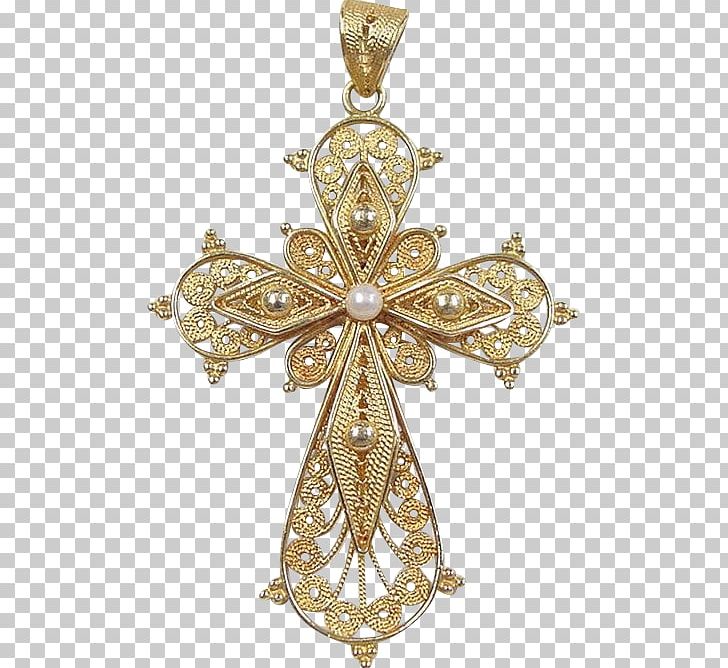 Gold Charms & Pendants Jewellery Cross Filigree PNG, Clipart, Amp, Brass, Celtic Cross, Chain, Charms Free PNG Download