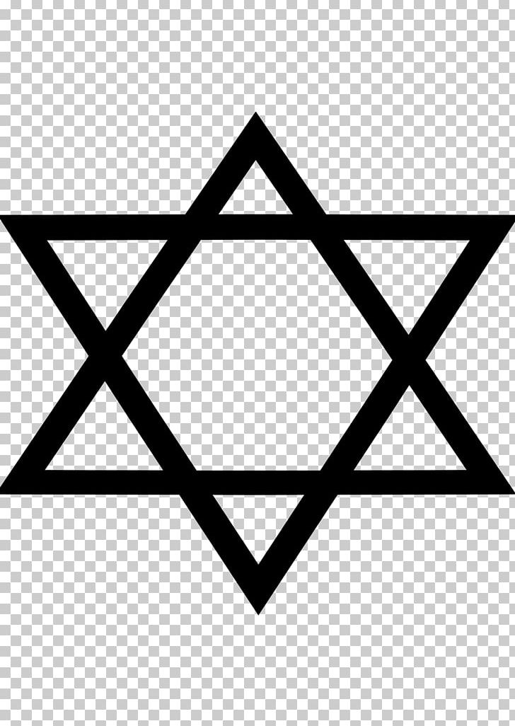 Star Of David Judaism Synagogue Jewish Symbolism PNG, Clipart, Angle, Area, Black, Black And White, David Free PNG Download
