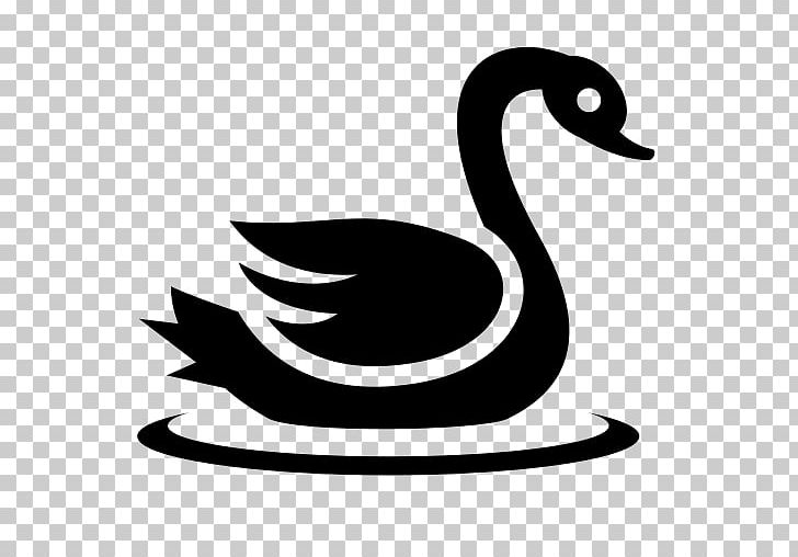 Duck Goose Cygnini Computer Icons PNG, Clipart, Animals, Artwork, Beak, Bird, Black And White Free PNG Download