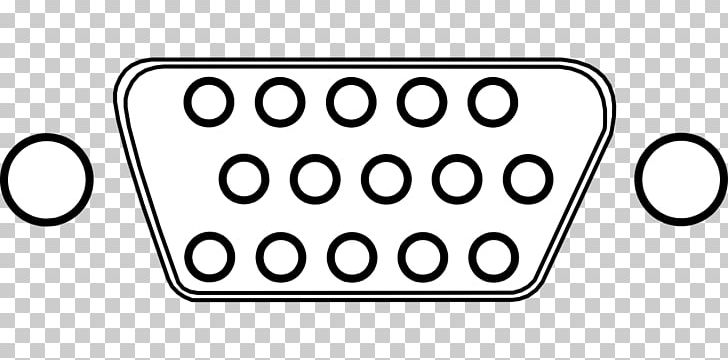 VGA Connector Electrical Connector Lead PNG, Clipart, Area, Auto Part, Black And White, Circle, Computer Icons Free PNG Download
