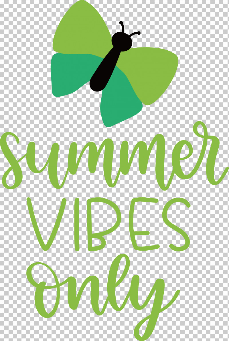 Summer Vibes Only Summer PNG, Clipart, Butterflies, Green, Leaf, Lepidoptera, Line Free PNG Download