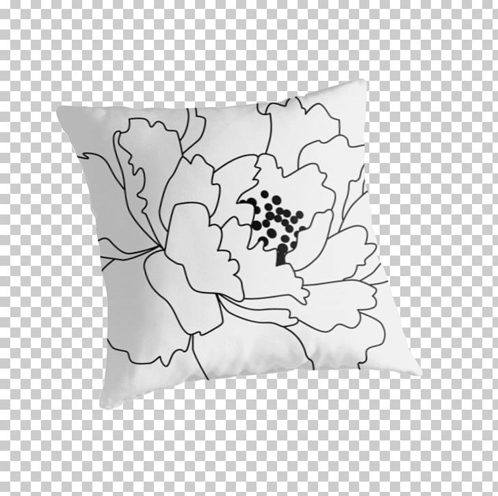 Peony Drawing Paper Flower PNG, Clipart, Black, Black And White, Coloring Book, Cushion, Drawing Free PNG Download