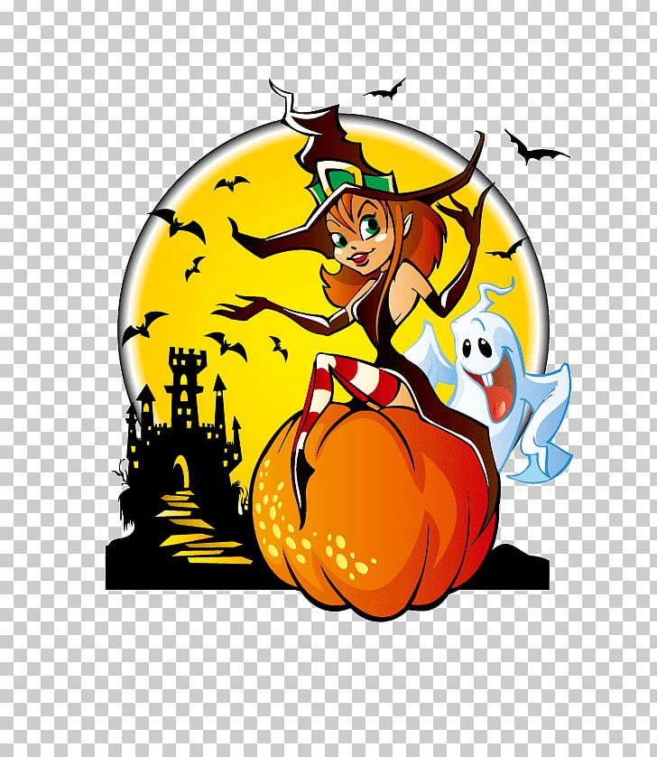 The Halloween Tree Witch PNG, Clipart, Background Decorative Pattern, Cartoon, Festive Elements, Fiction, Fictional Character Free PNG Download