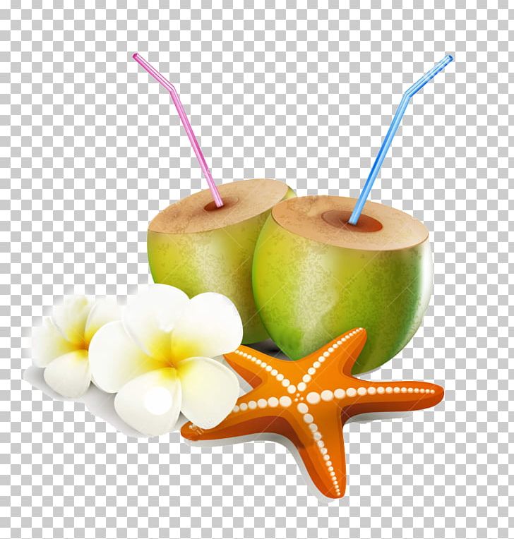 Coconut Water Illustration Graphics PNG, Clipart, Coconut, Coconut Water, Drink, Element, Flower Free PNG Download