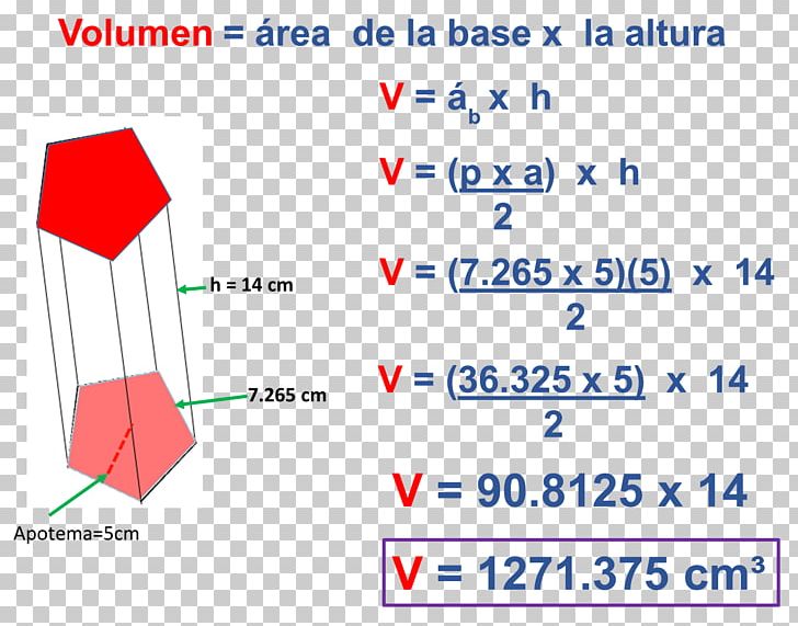 Pentagonal Prism Area Pentagonal Prism Volume PNG, Clipart, Angle, Area, Blue, Diagram, Formula Free PNG Download
