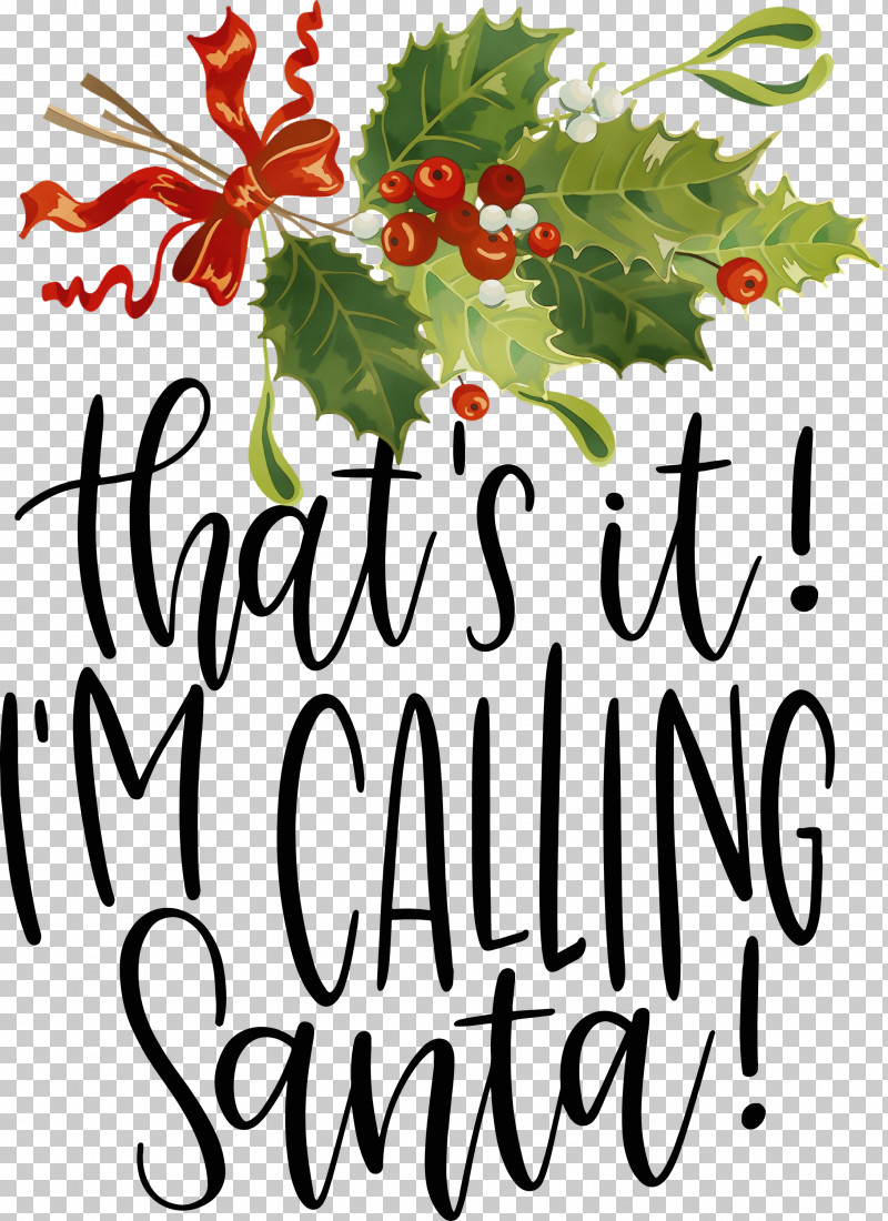 Floral Design PNG, Clipart, Biology, Calling Santa, Christmas, Christmas Day, Floral Design Free PNG Download