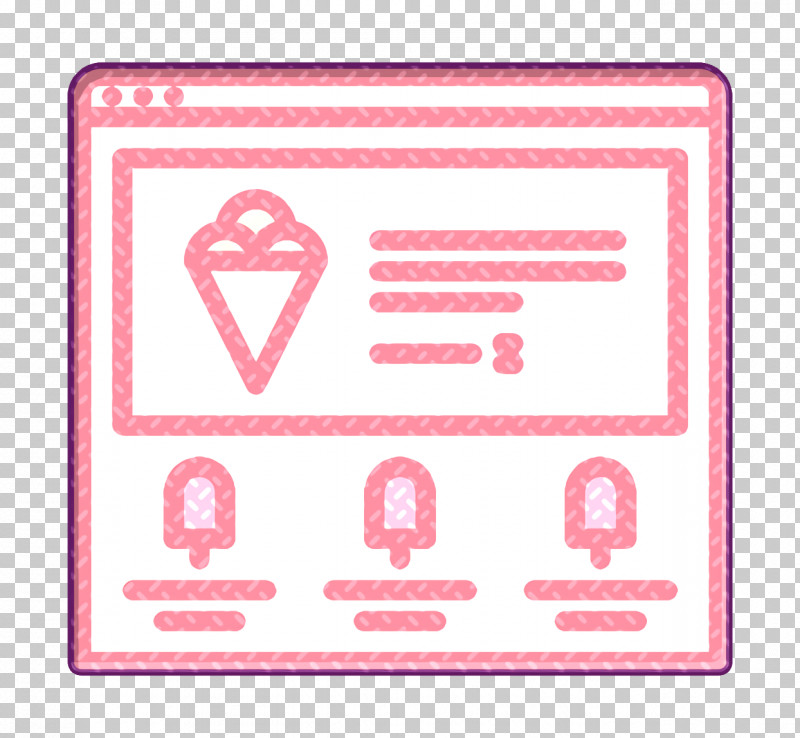 Seo And Web Icon Ice Cream Icon Ice Cream Icon PNG, Clipart, Ice Cream Icon, Pink, Rectangle, Seo And Web Icon, Text Free PNG Download