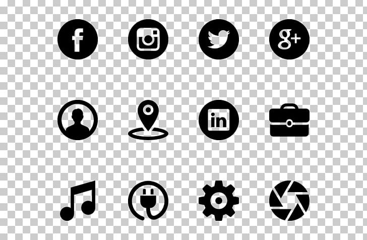 Social Media Computer Icons Icon Design Social Network PNG, Clipart, Area, Black And White, Blog, Brand, Circle Free PNG Download
