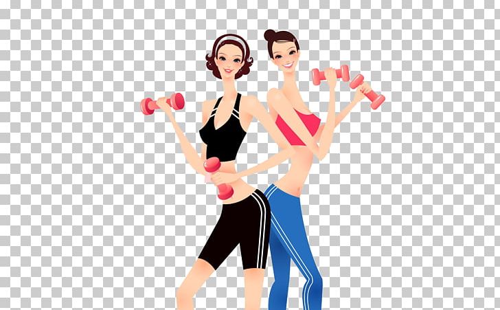 Fashion Cartoon Woman Illustration PNG, Clipart, Arm, Art, Balloon Cartoon, Barbell, Bijin Free PNG Download