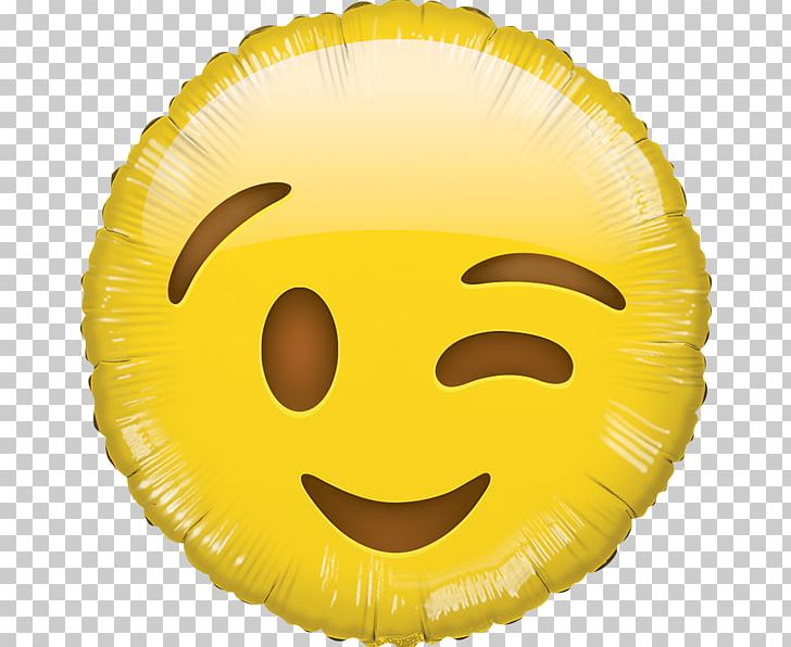 Mylar Balloon Smiley Emoticon Wink PNG, Clipart, Aluminium Foil, Balloon, Birthday, Bopet, Emoji Free PNG Download