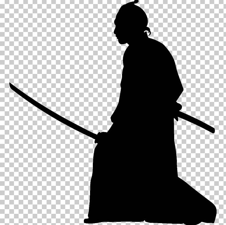 Samurai Naginata Silhouette Photography PNG, Clipart, Art, Black, Black And White, Cold Weapon, Fantasy Free PNG Download