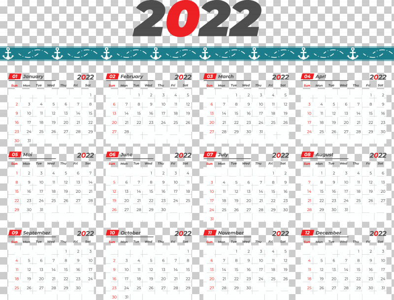 Printable 2022 Calendar 2022 Calendar Printable PNG, Clipart, 1000000, Calendar System, Project, Royaltyfree, Template Free PNG Download