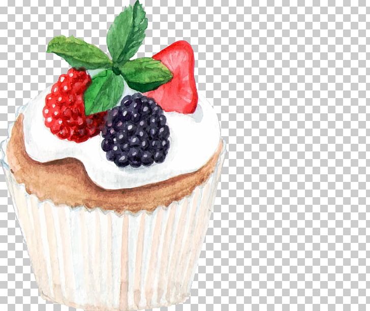 Cupcake Bakery Painting PNG, Clipart, Art, Berry, Birthday Cake, Blueberry, Buttercream Free PNG Download