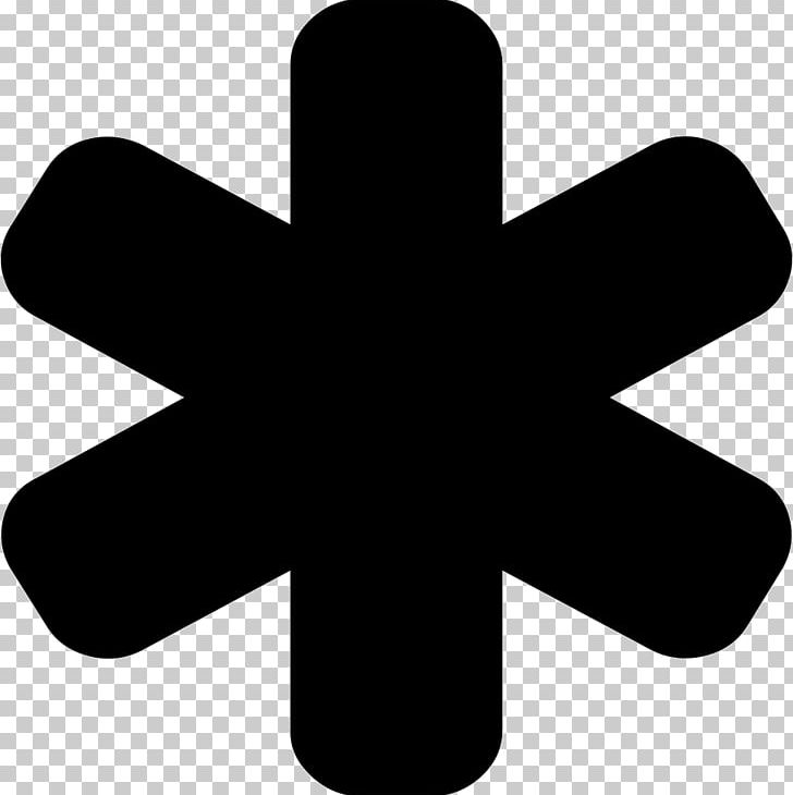 Computer Icons Asterisk Star Of Life Graphics PNG, Clipart, Asterisk, Black And White, Computer Icons, Cross, Encapsulated Postscript Free PNG Download
